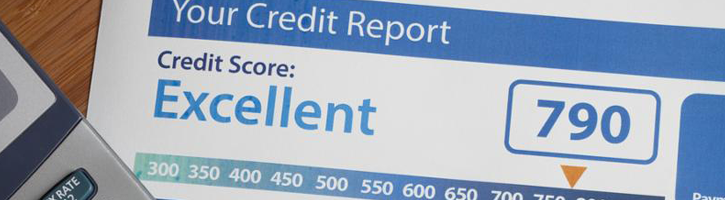 Image of a credit score report