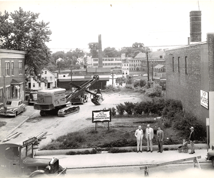 Peabody Co-operative Bank, 32 Main St. office under construction, circa 1952