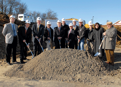Official ground-breaking for North Shore Banks Corporate Headquarters located at 248 Andover Street (Route 114), Peabody.