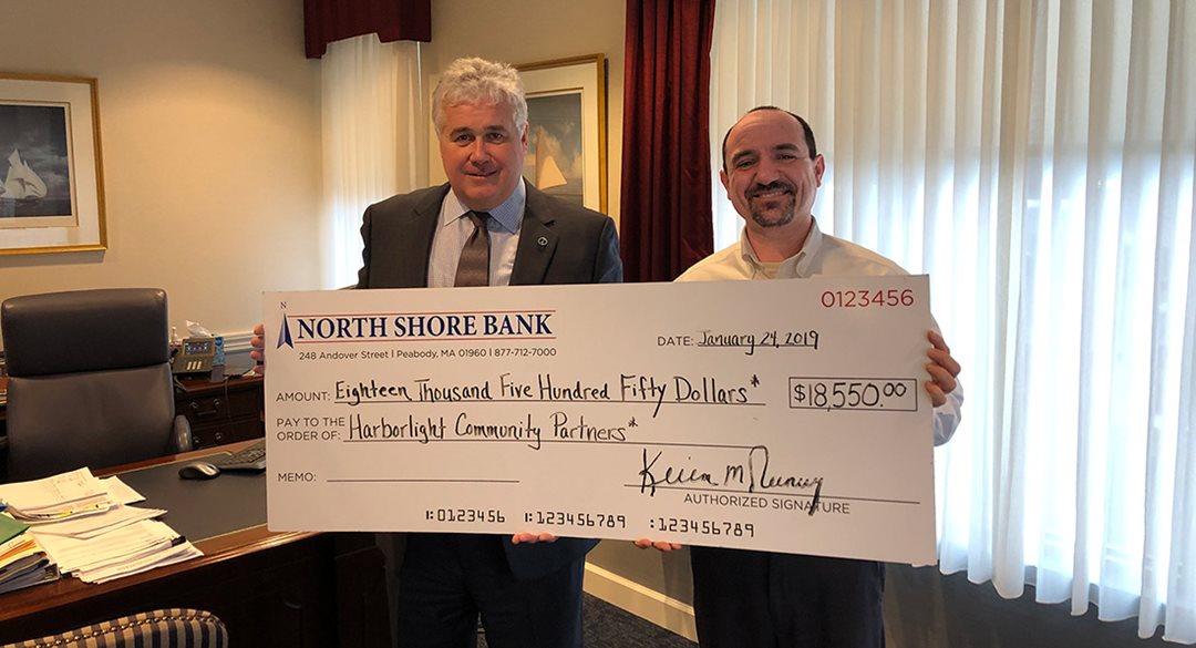 North Shore Bank makes a $18,550 donation to Harborlight Community Partners