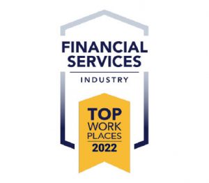 Top Workplace award in the financial industry in 2022.