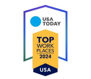 Top Workplace Award in the USA in 2024 badge.